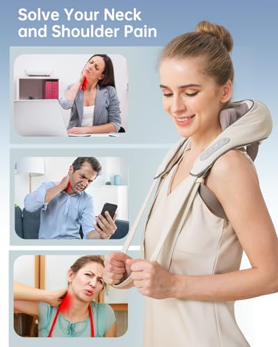 Neck-and-Shoulder-Massager-for-Pain-Relief-Deep-Tissue-Shiatsu-Deep-Kneading-Massager-with-Heat-to-Relieve-Neck-Shoulder-Back-Waist-Leg-Muscle-Soreness-Fatigue-Beige