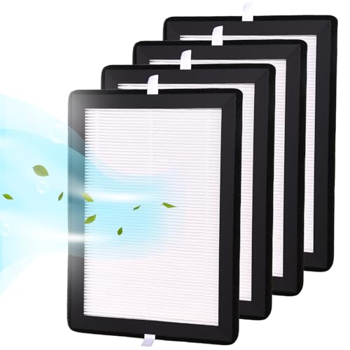 GOLDEROC 4 Pack HEPA Filter Compatible with MeacoDry Arete One 10L &12L Dehumidifier and Air Purifier 2 in 1 21x16x 1cm H13 HEPA Filter Replacement