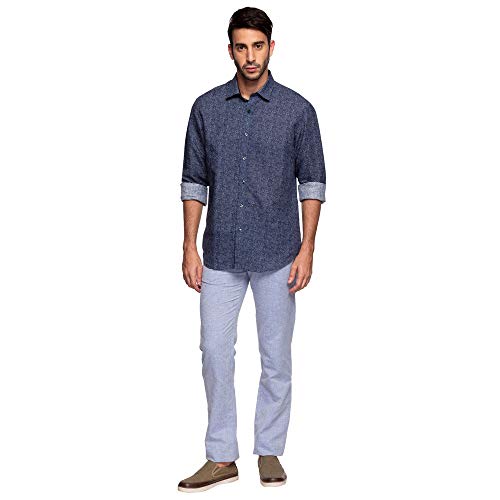 Image of Allen Solly Mens 4 Pocket Slub Trousers