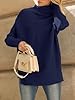 LILLUSORY Womens Turtleneck Oversized Tunic Early ... #5