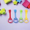 HAMPPLIES 4 Piezas Anillos de Tracción para Cuna Niña Asas Coloridas para Entrenamiento Motor y Fuerza Soporte Estable para Gateo y Primeros Pasos Seguro Interiores #5