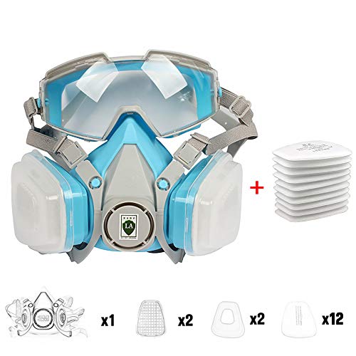Full Face Protective Respirator with Filter Box and Replaceable Filters Cotton Widely Used