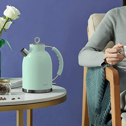 ASCOT Electric Kettle, Stainless Steel Electric Tea Kettle Gifts for