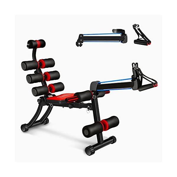 WINBOX Abdominal Exercise Machine, Multi-functional 22 in 1 Home Gym Equipment for AB Workout and Core Strength Training, Adjustable Rowing Machine for Home Gym.