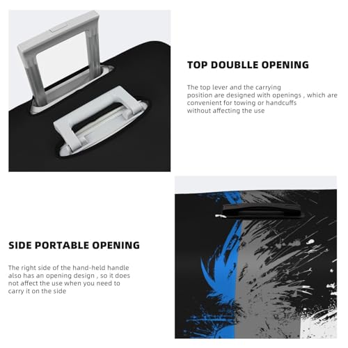 Travel Luggage Cover Estonia Estonians Flag Fashion Washable Baggage Suitcase Protector Fit For Luggage X-Large4