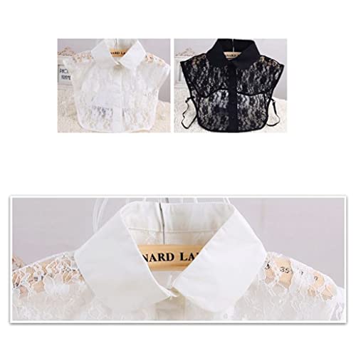 Women Pure Color Lace Detachable Lapel Choker Necklace Shirt Fake False Collar (C,One Size) steampunk buy now online Women Pure Color Lace Detachable Lapel Choker Necklace Shirt Fake False Collar (C,One Size) steampunk buy now online