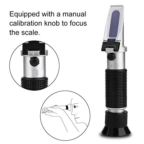 ATC Refraktometer, RZ120 Handheld Brix Refraktometer Tragbarer Handheld Zuckertester für Bier Wein Fruchtsaft 0-32% ATC – Bild 7