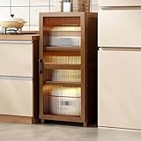 Migliora l'arredamento della tua casa con questo elegante mobiletto contemporaneo. Caratterizzato da un design elegante e una porta in acrilico a strisce, fonde perfettamente la moda moderna con la funzionalità. Perfetta per abbellire il tuo spazio, questa versatile soluzione di archiviazione consente la personalizzazione per soddisfare le tue esigenze uniche, aggiungendo un tocco di eleganza a qualsiasi stanza.