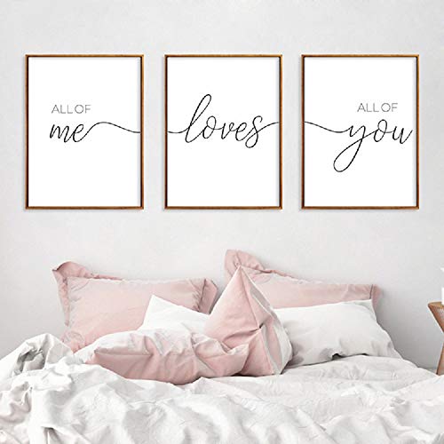 Unframed 3Set Love Wall Art Minimalist Painting, Me Love You Minimalist Black And White Canvas Line Art Print Poster, Minimal Love Wall Art Sketch Art Line Paintings Home Décor For Bedroom (8” X 10”) #TOP4