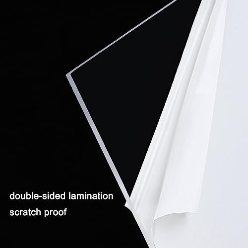 Polycarbonate Roofing Sheet,Clear Acrylic Plastic Sheet,Daylighting Panel,Roofing Cladding,UV Protection Rainproof Roof Cover,for Greenhouses,Sheds,Carports,Huts,Kennels (1.22x3m)