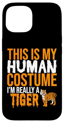 �n���E�B�� - This Is My Human �R�X�`���[�� I'm Really A Tiger �X�}�z�P�[�X iPhone 15 �p