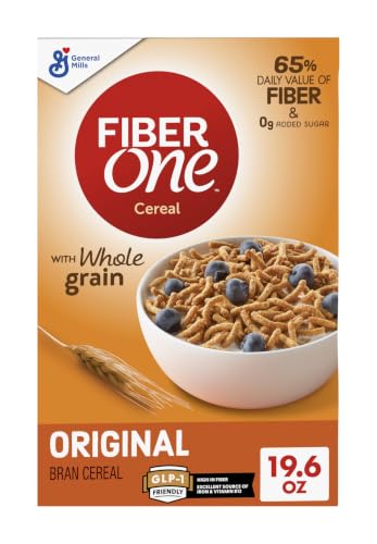 Fiber One Original Bran Cereal, High Fiber...