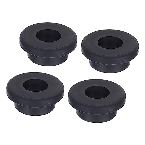 MECCANIXITY 4Pcs T Shape Rubber Grommet Mount Dia 25mm ID 15mm H 15mm Seal Protection Cable Grommets Flexible for Cable Pipe