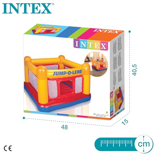 Intex PlayHouse Jump O Lene, Multi Colour, 48260Np, Black, PlayHouse Jump O Lene Age 3 6, 48260Np