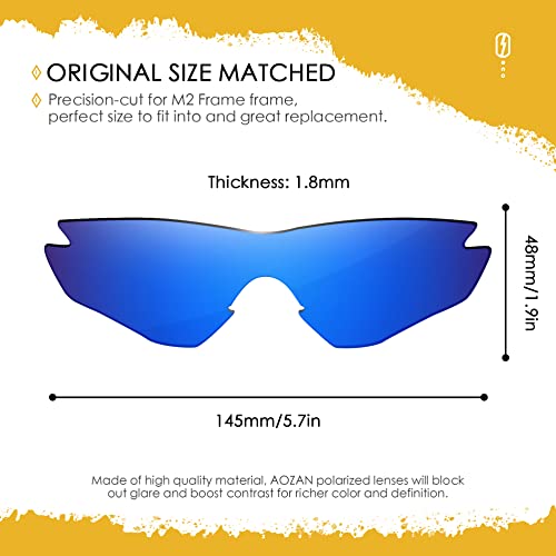 Image of ANSI Z87.1 Replacement Lenses For Oakley M2 Frame OO9212 Sunglass