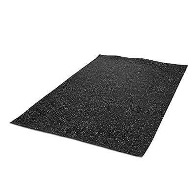 IncStores Premium 3/8in x 4ft x 6ft Rubber Gym Flooring Mats Vulcanized Rubber Flooring Equipment Mats