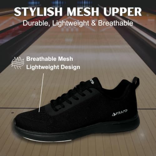 Image of Pyramid Men's Path Lite Seamless Mesh Bowling Shoes - Lightweight Seamless Design, Athletic Fit, Breathable Knit Upper, Universal Slide Soles