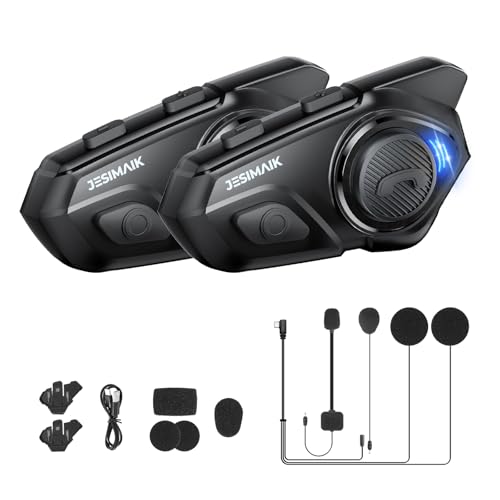 Amazon | JESIMAIK バイク インカム R16Pro 2点 （ブラック） 及び