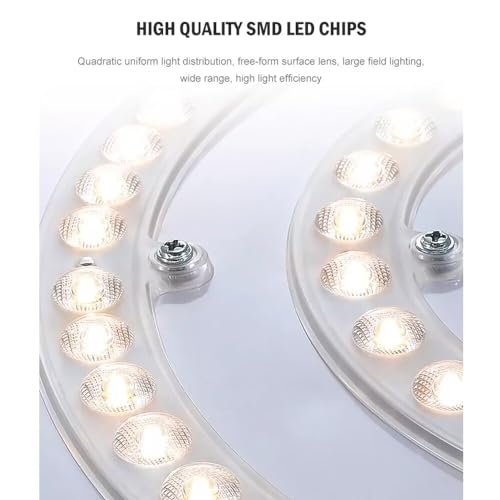 Plafonnier en cristal encastrable rond acrylique dimmable 3 températures - 6