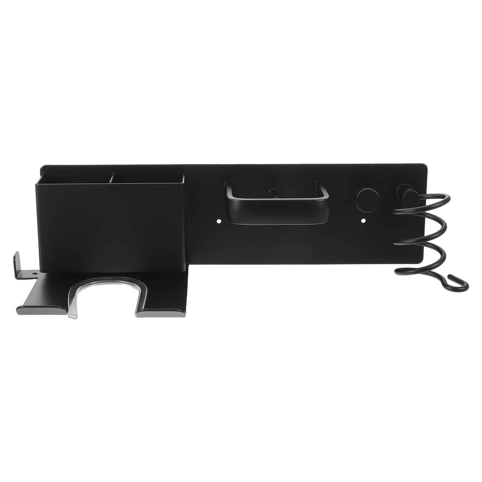 TOYANDONA Soporte de Pared para Secador de Pelo, Organizador Negro