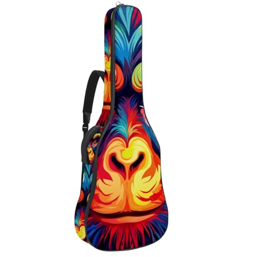 Sac pour guitare acoustique 101,6 cm étanche motif singe coloré