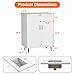 LDarqeer 24 Inch Bathroom Vanity with Ceramic Sink for Small Bathroom, Space-Saving Modern Farmhouse Sink Cabinet with Easy Tool-Free Installation (White)