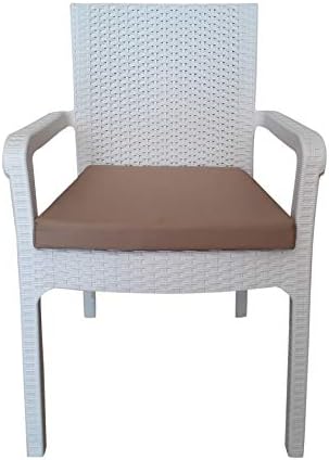 rattan koltuk minderi su gecirmez kumas 5 cm gri sunger a bej amazon com tr ev ve yasam