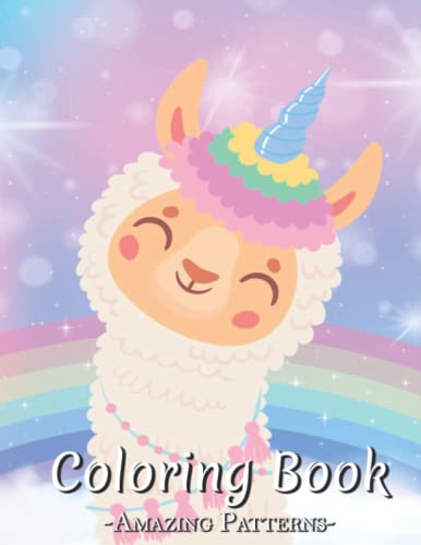 Adult Coloring Book Featuring Beautiful Animals Cute Adorable Animals Designs Perfect Coloring Books For Adults Relaxation, Adult Book ( Cute-llama Coloring Books )