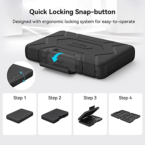 Smallrig Sd Card Holder Memory Card Holder Case 15 Slots, Water-Resistant For Sd Card, Micro Sd Card, Cfexpress Type A Card, Cfexpress Type B Card, Xqd Card - 3192 #TOP3
