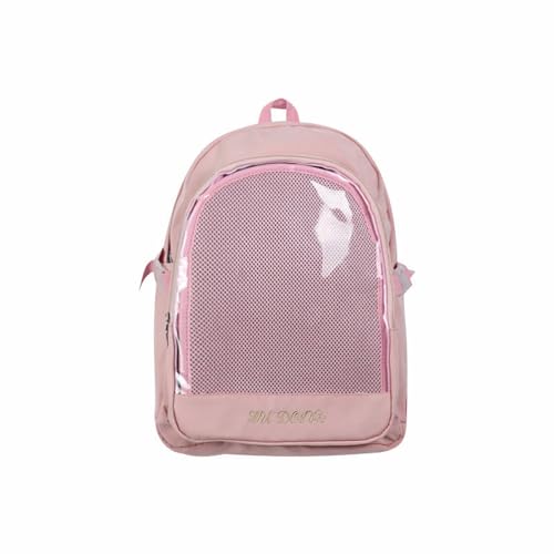 [Manatsulife] 痛リュック 痛バッグ 痛バ リュック バックパック 40cmぬいぐるみ対応 推し活 クリアバッグ JK ぬい活 オタ活 着せ替えぬいぐるみ 通学 軽量 大容量 TB111 (ピンク)（Amazon）