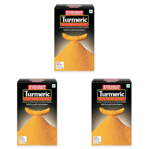 Image of Everest Turmeric Powder -200gm | Pure, Fine-Ground Haldi with Bright Natural Yellow Colour & Rich Aroma | Essential Haldi Powder for Everyday Indian Cooking (Pack of 3)