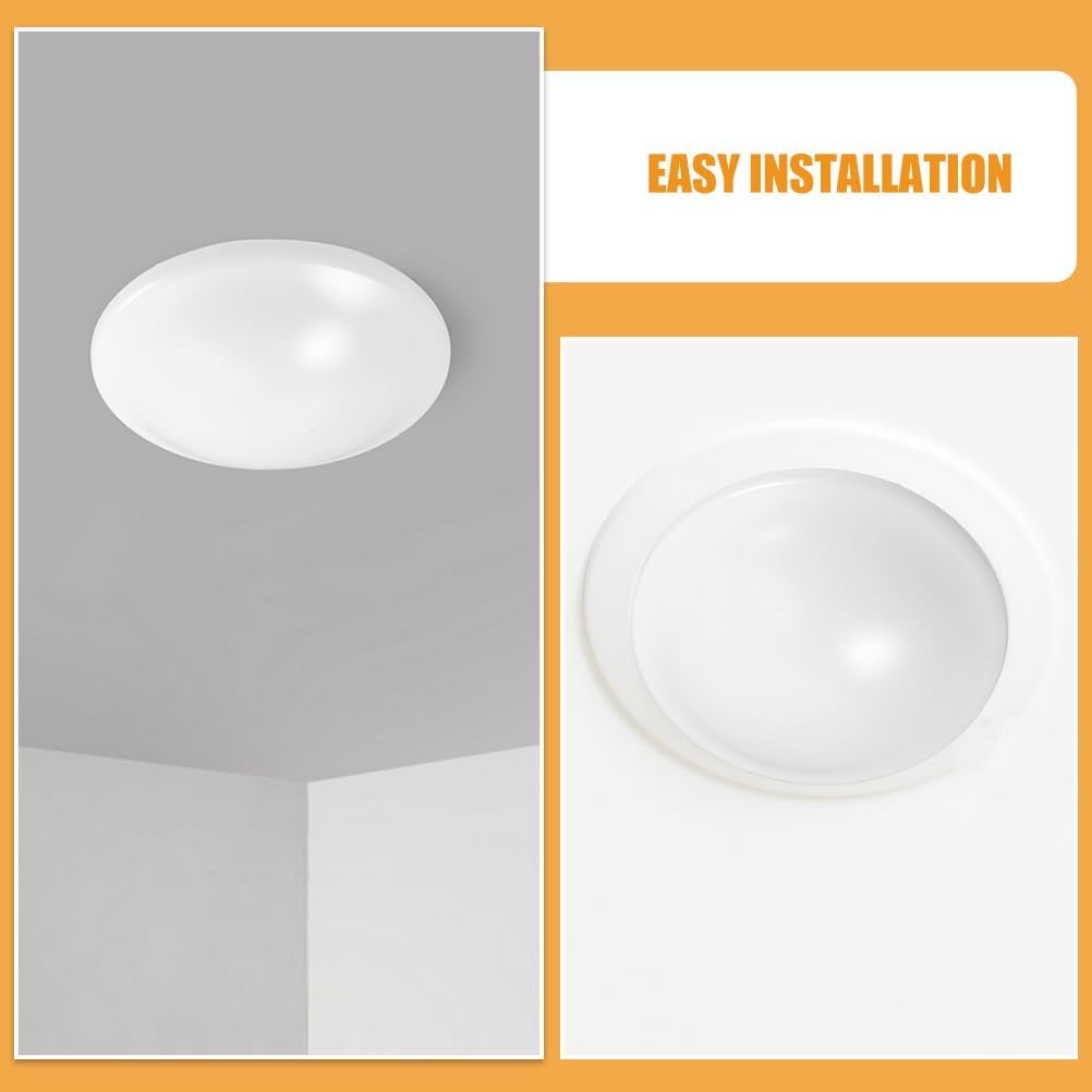 2 Pcs Flush Mount Ceiling Light Shade Covers 8.07In Round Mushroom Lampshade Replacement for Pendant Lights Bathroom Bedroom Fixtures