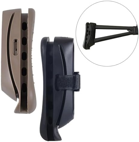 Hunting Airsoft AK Stock Pad Shockproof Rubber AK47/74 Buttstock Rear Cushion Holster Accessories(BK)