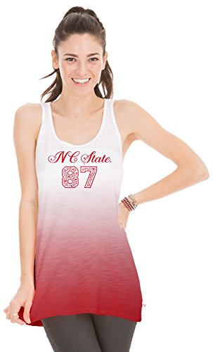 Venley NCAA North Carolina State Wolfpack Women's Jess Dip Dye Tank Top, X-Large, Red