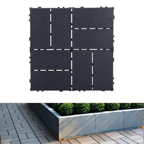 ウッドパネル ジョイント式 ベランダタイル ジョイントパネル 人工木 正方形 30cmx30cm厚み2cm ウッドデッキタイル 交互タイプ DIY用品 嵌め込む簡単 防水 樹脂 腐らない 置くだけ ウッドタイル 木製タイル 耐荷重 おしゃれ 屋外 屋内 防