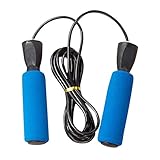 Vkospy Erwachsene Seilspringen Kind Ausdauer Training Fitness Seil springen Exercise Springseil Rutschfester Griff Kugelgelagerte, Blau