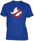 Camiseta Cazafantasmas Adulto/niño ochenteras 80´s Retro… (12-14 años, Azulón)