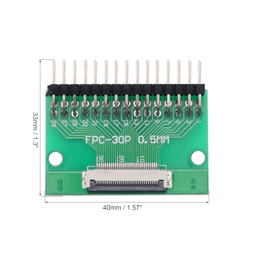 MECCANIXITY conector placa 30 pines 0.5mm adaptador PCB miniatura 2