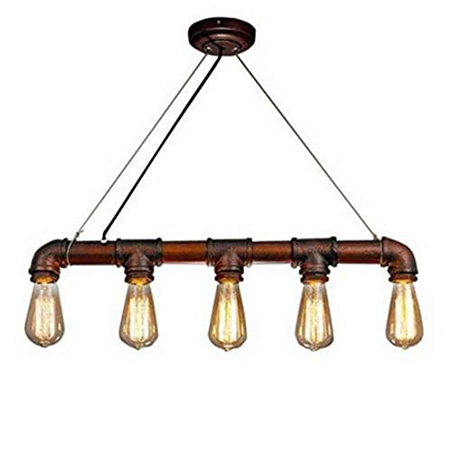 Plafonnier rétro 5 lumières pour sublimer un plafond bas