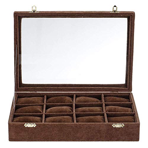 Boîte de montre 12 grilles 7cm XJBTBA l'écrin protecteur haut de gamme