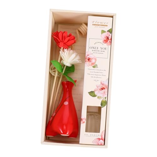 QUMIIRITY Essential Oil Diffuser Set Ceramic Vase Fragrance Diffuser for Bedroom Stress Relief Decorative