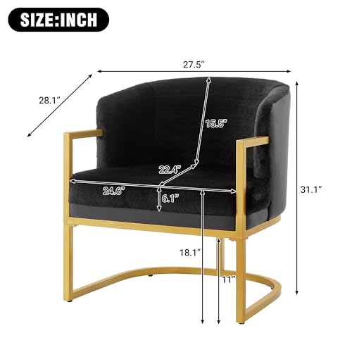 Sillón Plegable Moderno Negro miniatura 2