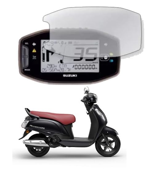 Vinyl Bike Speedo Meter Display Screen Guard Tempered Anti Scratch|Smudge Resistant|Protector For Suzuki Access 125 Navigation System-image-30
