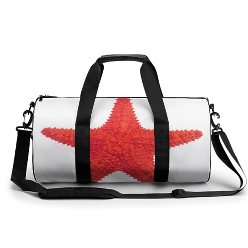 Sac de sport gym etoile de mer rouge grand format 45cm résistant pour voyage et randonnée