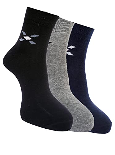 Image of Dollar Socks for Men Solid Ankle Length Cotton Socks, Free Size (Multicoloured)