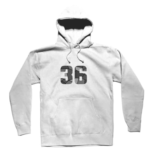 Sweatshirt hoodie 36 Number blanc pour vos journées chill