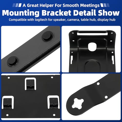 Image of Video /Rally Mounting Kit Compatible with Logitech Speakers, Cameras, Desktop Hubs, and Display Hubs to Make Conferencing Easier and More Efficient, 939-001644 Mounting Bracket