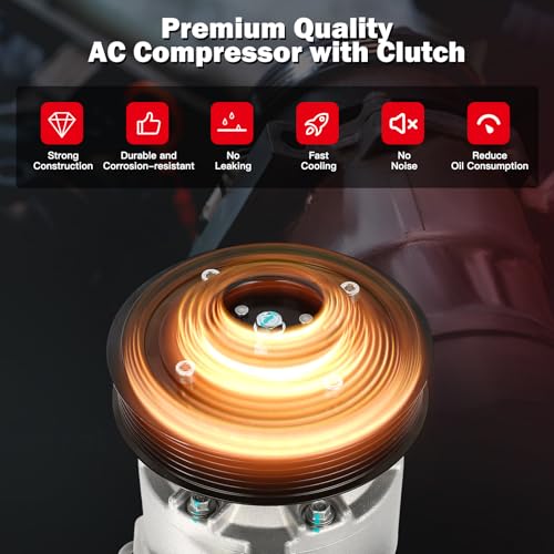 Image of cciyu Air Conditioning Compressor Fit for Hyundai Accent for Kia Rio 1.6L