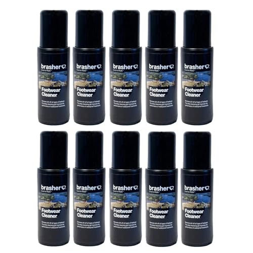 BURAKH Shoe & Boot Cleaner Gel – 100ml (Pack of 10) | Polish & Dirt Remover with Waterproof Protection | Leather, Suede & Synthetic Shoe Care Lotion for Long-Lasting Shine & Protection (Pack of 10)