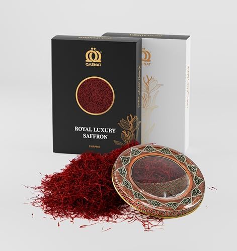 Qaenat Saffron Royal Luxury – Premium All‑Red Super Negin Threads | Pure & certified Kesar | (5g)